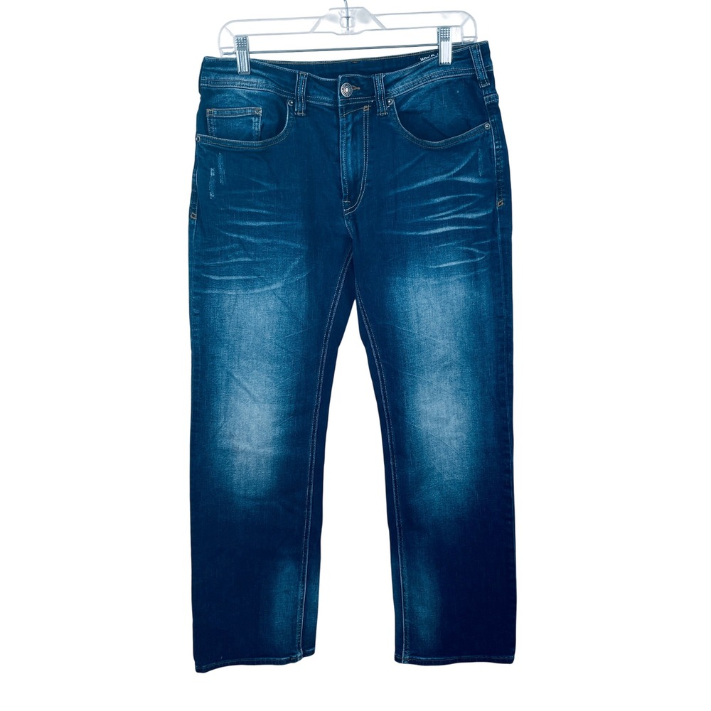 Buffalo David Bitton Driven-X Straight Stretch Jeans Dark Wash 31x30